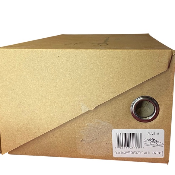 Vintage Havana Alive 19 Silver Checkered Multi Sneakers Womens Shoe Size 8.5 New - Picture 10 of 13